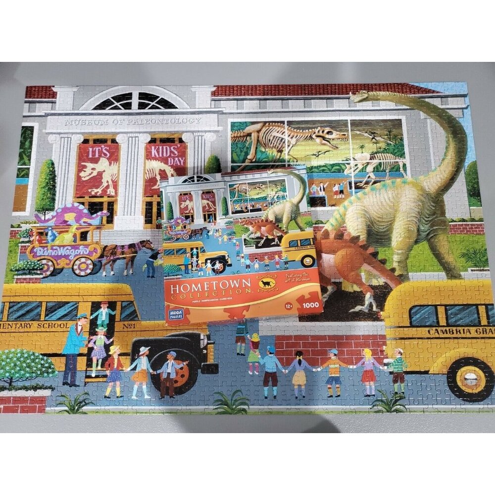 Hometown Collection 1000 Pieces Puzzle Dinosaur Museum 27 * 19" Puzzle Complete